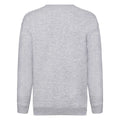 Heather Grey - Back - Fruit of the Loom Mens Heather Sweatshirt