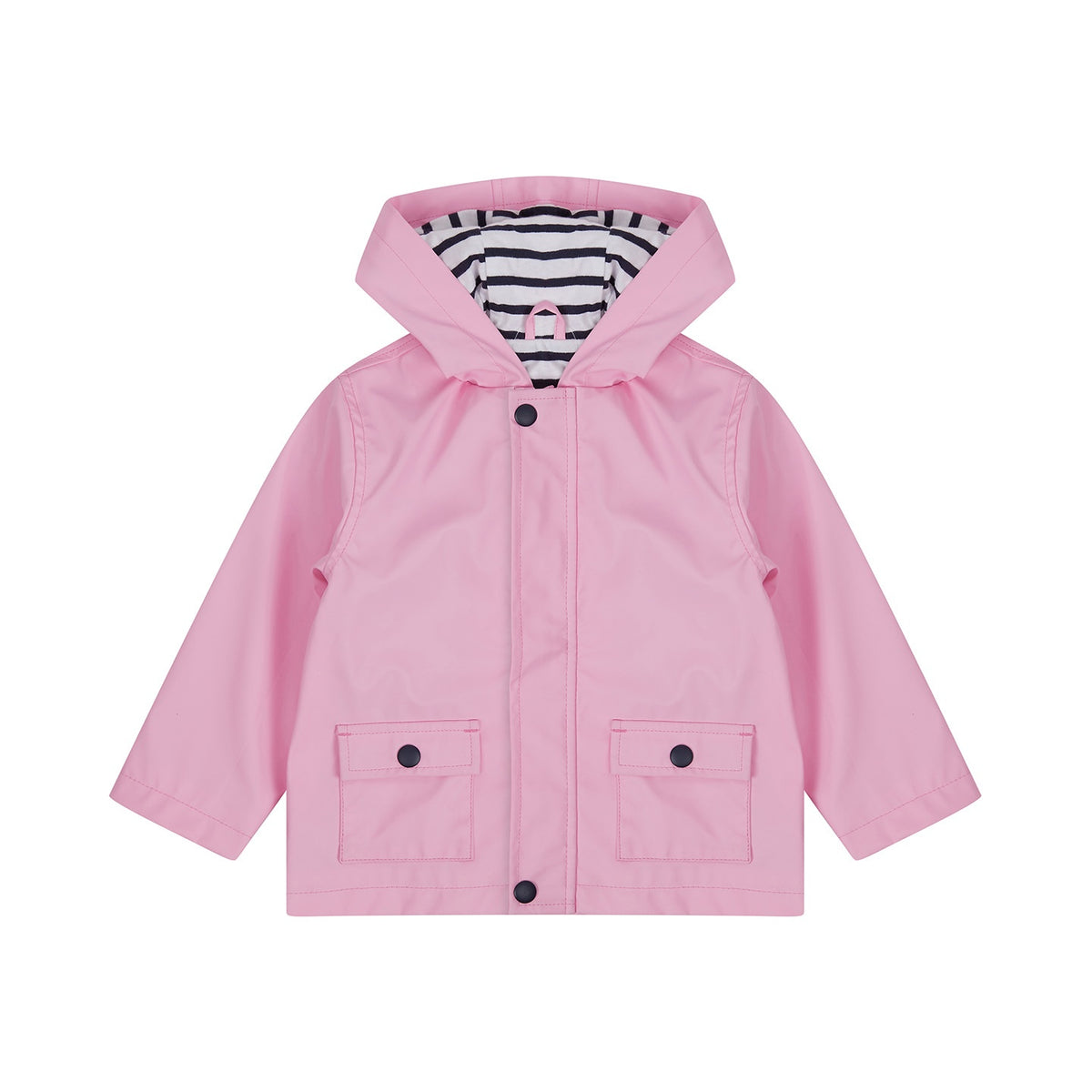 Pink - Front - Larkwood Baby Waterproof Jacket