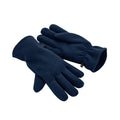 French Navy - Front - Beechfield Womens-Ladies Recycled Fleece Winter Gloves
