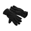 Black - Front - Beechfield Womens-Ladies Recycled Fleece Winter Gloves