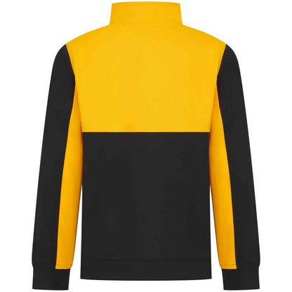 Black-Gold - Back - Finden & Hales Childrens-Kids Quarter Zip Track Top