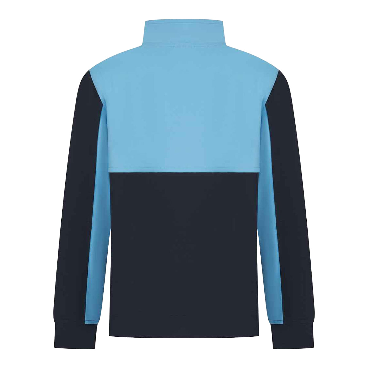 Navy-Sky - Back - Finden & Hales Childrens-Kids Quarter Zip Track Top