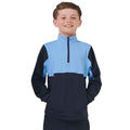 Navy-Sky - Lifestyle - Finden & Hales Childrens-Kids Quarter Zip Track Top