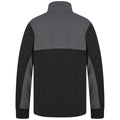 Black-Gunmetal Grey - Side - Finden & Hales Childrens-Kids Quarter Zip Track Top
