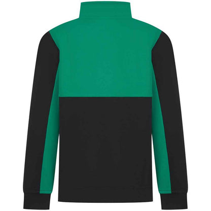 Black-Emerald - Back - Finden & Hales Childrens-Kids Quarter Zip Track Top