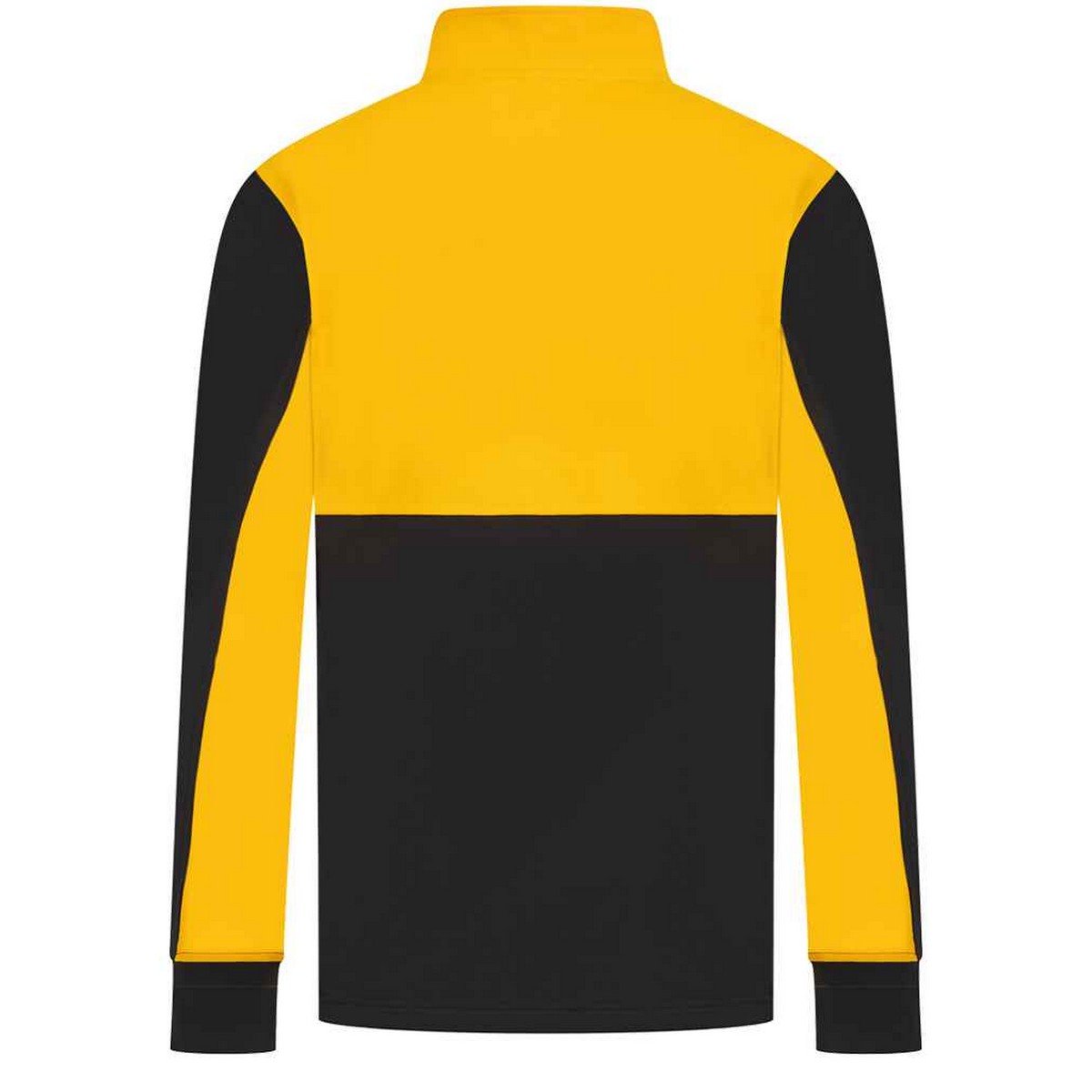 Black-Gold - Back - Finden & Hales Mens Quarter Zip Track Top