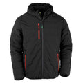 Black-Red - Front - Result Genuine Recycled Mens Compass Padded Jacket