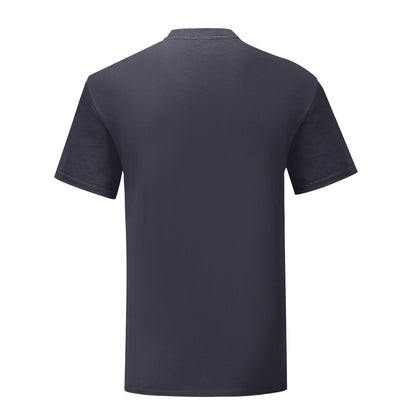 Deep Navy - Back - Fruit Of The Loom Mens Heather Iconic 150 T-Shirt