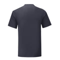 Deep Navy - Back - Fruit Of The Loom Mens Heather Iconic 150 T-Shirt