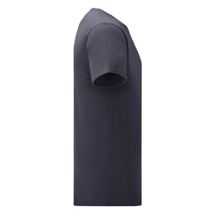 Deep Navy - Side - Fruit Of The Loom Mens Heather Iconic 150 T-Shirt