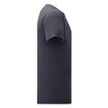 Deep Navy - Side - Fruit Of The Loom Mens Heather Iconic 150 T-Shirt