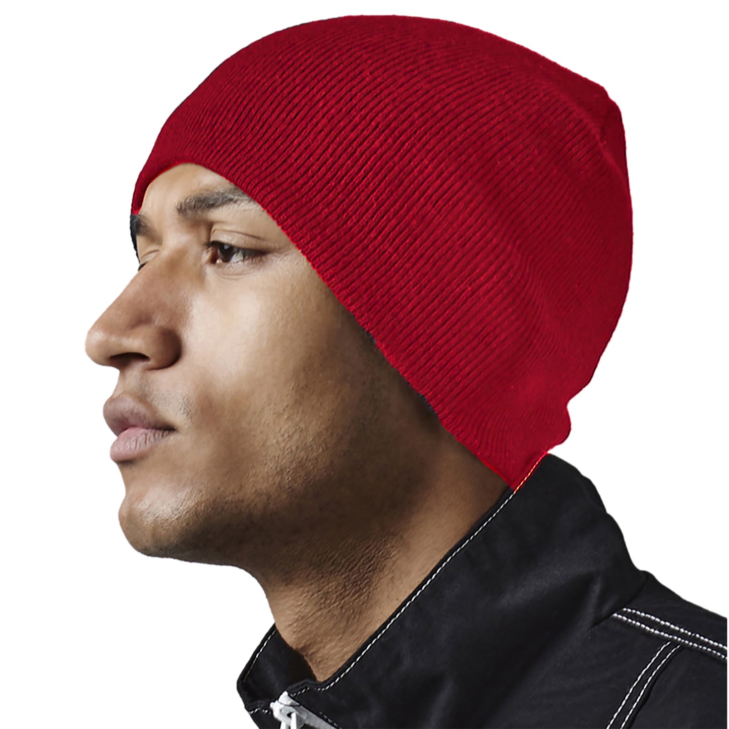 Classic Red - Back - Beechfield Original Recycled Beanie