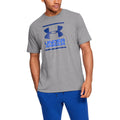 Light Steel Heather-Versa Blue-American Blue - Lifestyle - Under Armour Mens Foundation Short-Sleeved T-Shirt