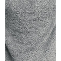 Grey - Side - Ribbon Unisex Adult Teddy Fleece Oversized Hoodie