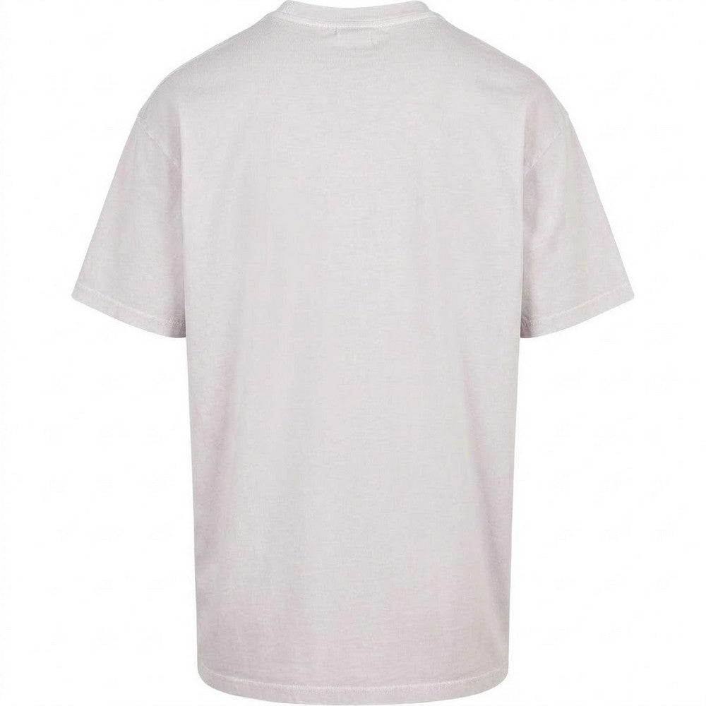 Soft Lilac - Back - Build Your Brand Mens Heavyweight Oversized T-Shirt