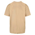 Union Beige - Back - Build Your Brand Mens Heavyweight Oversized T-Shirt