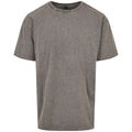 Asphalt - Front - Build Your Brand Mens Heavyweight Oversized T-Shirt