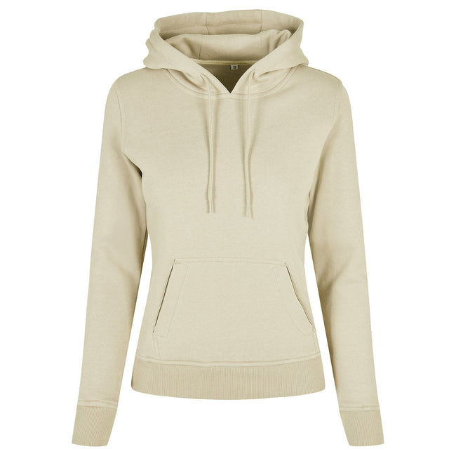 Soft Yellow - Front - Build Your Brand Womens-Ladies Organic Hoodie