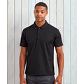 Black - Back - Premier Mens Sustainable Polo Shirt