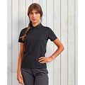 Black - Side - Premier Womens-Ladies Sustainable Polo Shirt