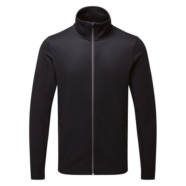 Black - Front - Premier Mens Sustainable Zipped Jacket