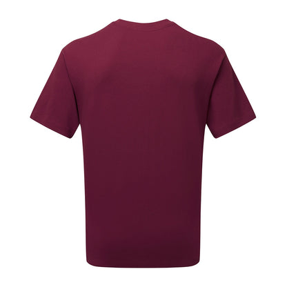 Burgundy - Side - Anthem Mens Heavyweight T-Shirt