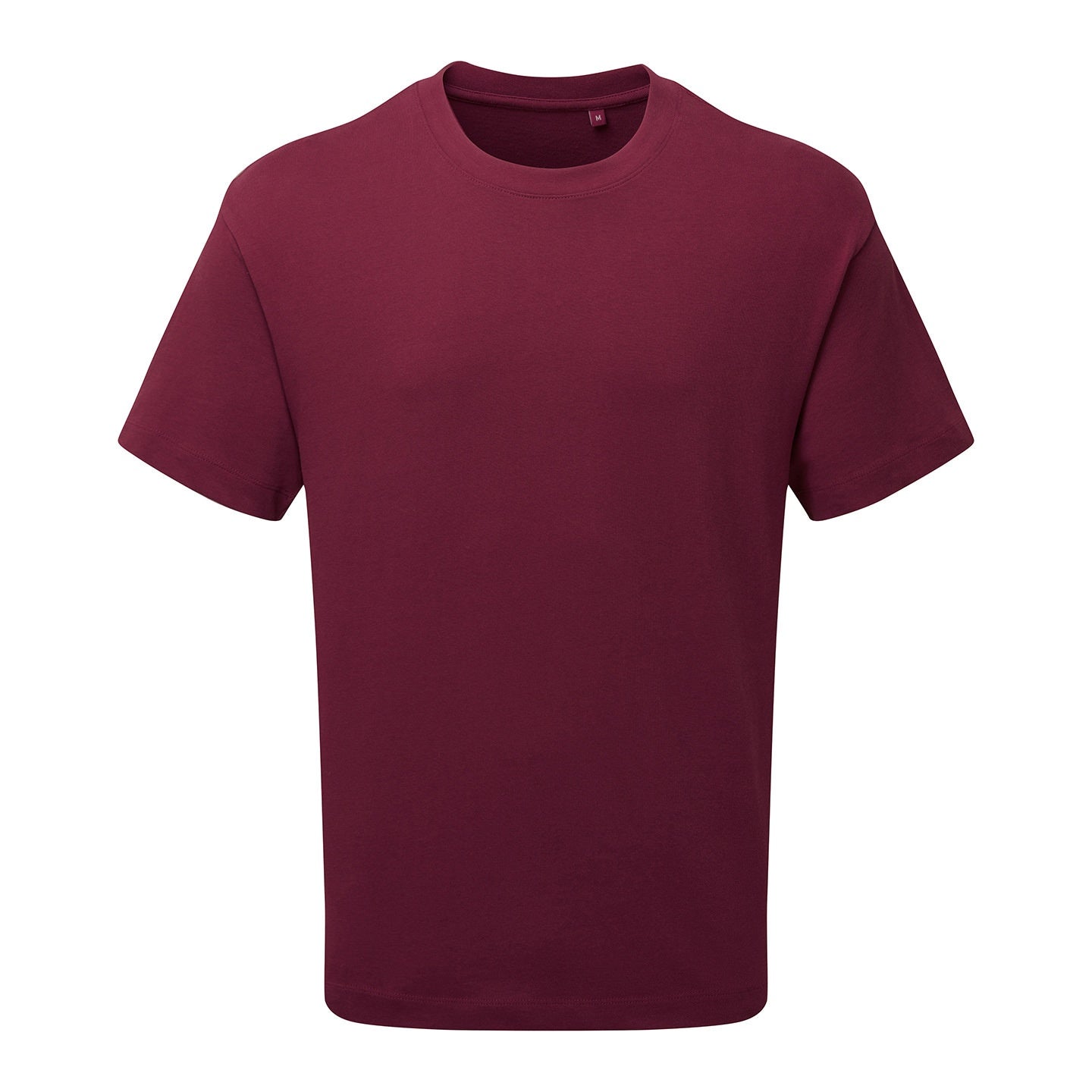 Burgundy - Front - Anthem Mens Heavyweight T-Shirt