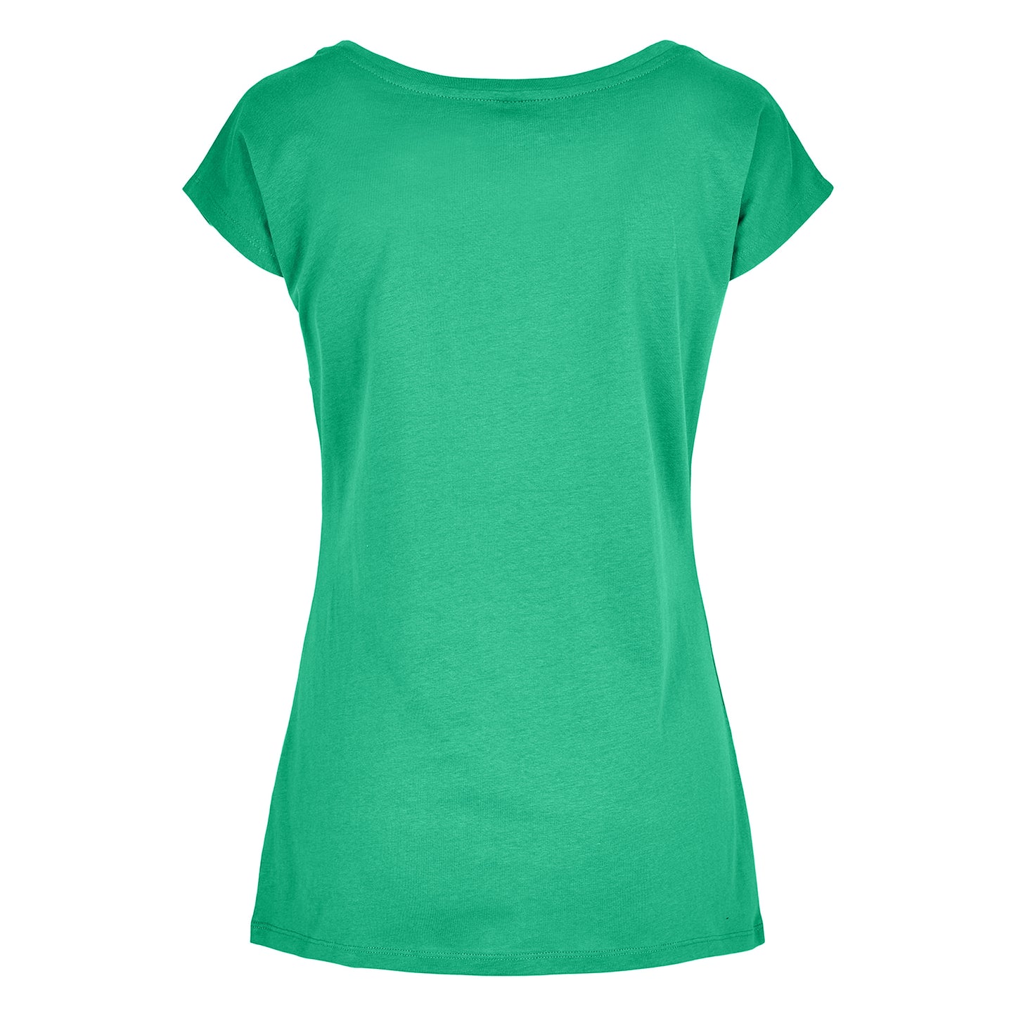 Light Mint - Back - Build Your Brand Womens-Ladies Wide Neck T-Shirt
