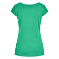 Light Mint - Back - Build Your Brand Womens-Ladies Wide Neck T-Shirt