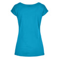 Ocean Blue - Back - Build Your Brand Womens-Ladies Wide Neck T-Shirt