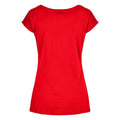 City Red - Back - Build Your Brand Womens-Ladies Wide Neck T-Shirt