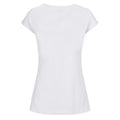White - Back - Build Your Brand Womens-Ladies Wide Neck T-Shirt