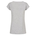 Heather Grey - Back - Build Your Brand Womens-Ladies Wide Neck T-Shirt