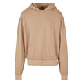 Union Beige - Front - Build Your Brand Mens Acid Wash Oversized Hoodie