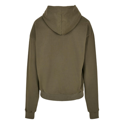 Olive - Back - Build Your Brand Mens Ultra Heavyweight Hoodie