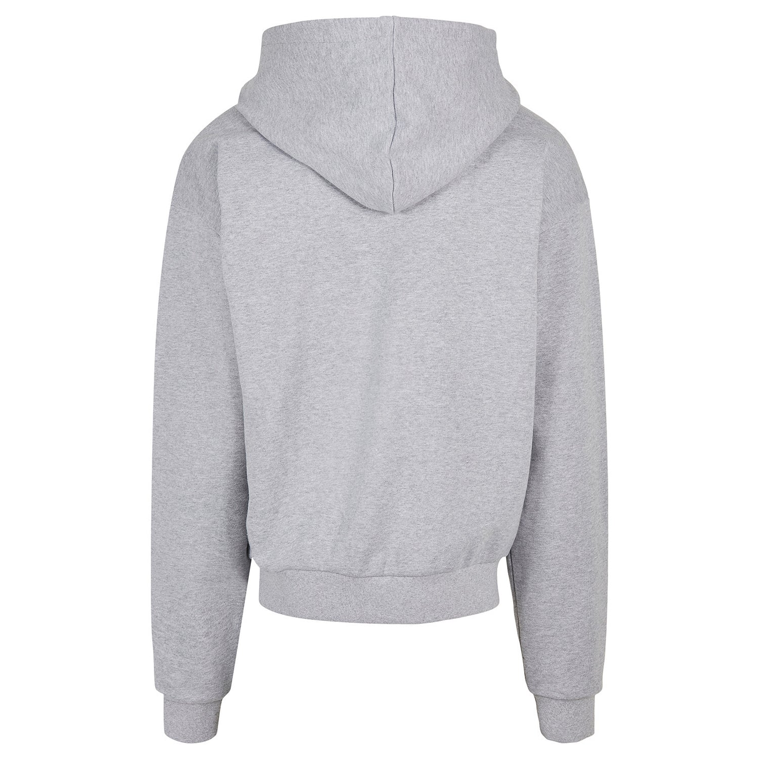 Grey - Back - Build Your Brand Mens Ultra Heavyweight Hoodie