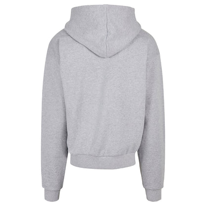 Grey - Back - Build Your Brand Mens Ultra Heavyweight Hoodie