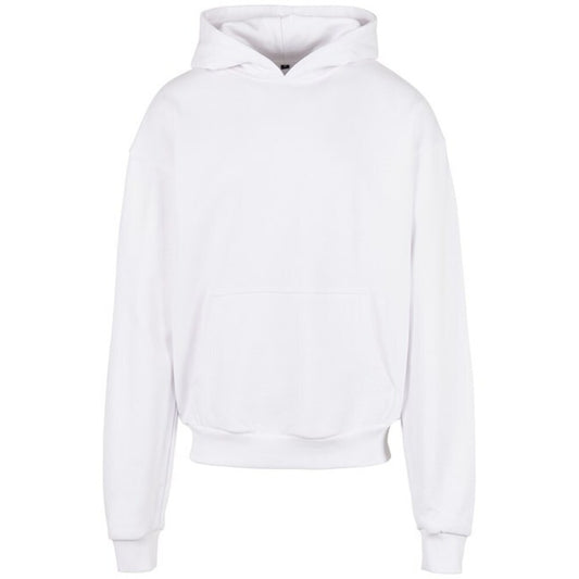 White - Front - Build Your Brand Mens Ultra Heavyweight Hoodie