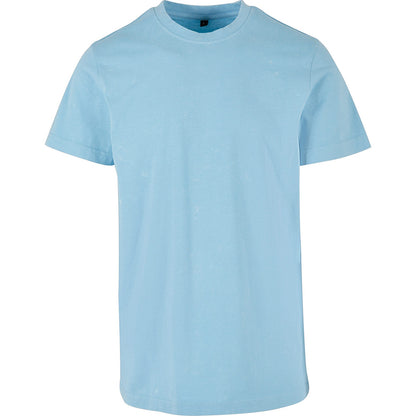 Baltic Blue - Front - Build Your Brand Mens Acid Wash T-Shirt