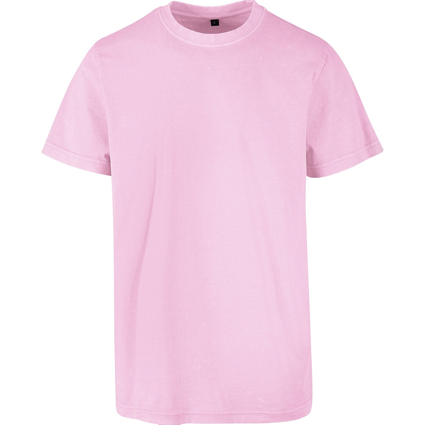 Soft Pink - Front - Build Your Brand Mens Acid Wash T-Shirt