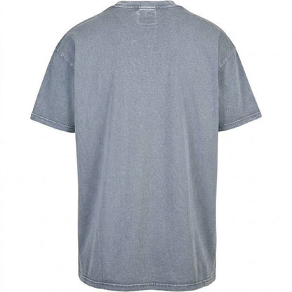 Vintage Blue - Back - Build Your Brand Mens Acid Wash T-Shirt