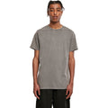 Dark Khaki - Back - Build Your Brand Mens Acid Wash T-Shirt