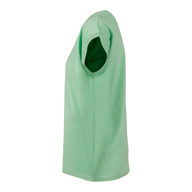 Neo Mint - Side - Build Your Brand Womens-Ladies Extended Shoulder T-Shirt