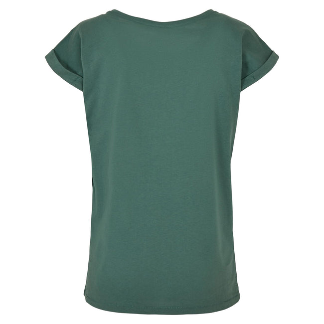Pale Leaf - Back - Build Your Brand Womens-Ladies Extended Shoulder T-Shirt