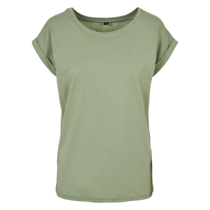 Magic Salvia - Front - Build Your Brand Womens-Ladies Extended Shoulder T-Shirt