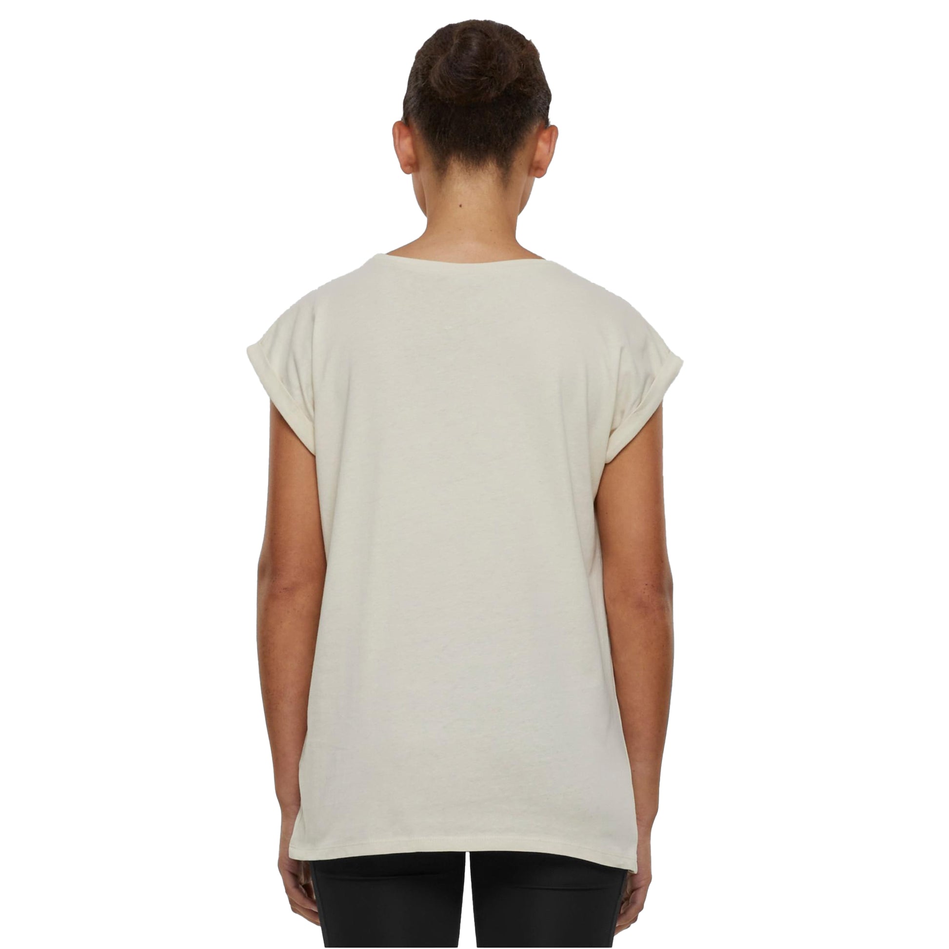 White Sand - Lifestyle - Build Your Brand Womens-Ladies Extended Shoulder T-Shirt