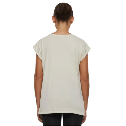 White Sand - Lifestyle - Build Your Brand Womens-Ladies Extended Shoulder T-Shirt