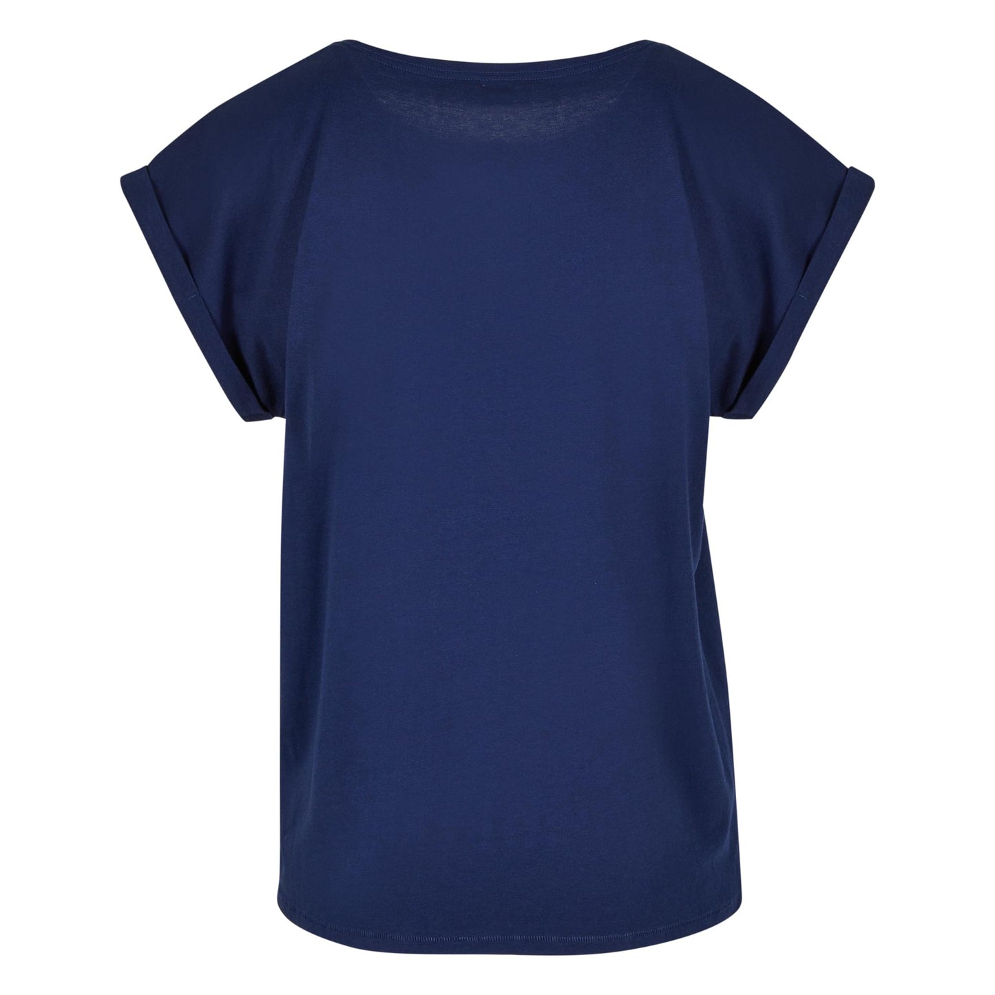Light Navy - Back - Build Your Brand Womens-Ladies Extended Shoulder T-Shirt