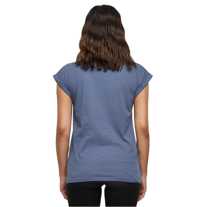 Vintage Blue - Lifestyle - Build Your Brand Womens-Ladies Extended Shoulder T-Shirt