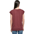Cherry - Side - Build Your Brand Womens-Ladies Organic Extended Shoulder T-Shirt